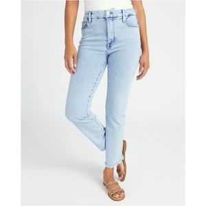 Good American Good Legs High-Rise Cigarette Jeans Light Wash Size 4/27